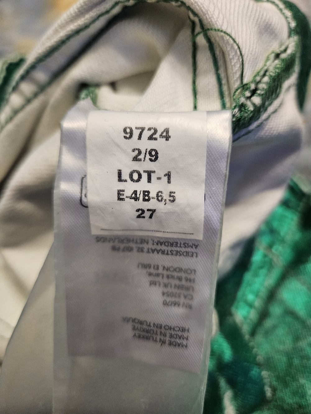 Free People Emerald Green Wide Leg Jeans - Picture 4 of 5